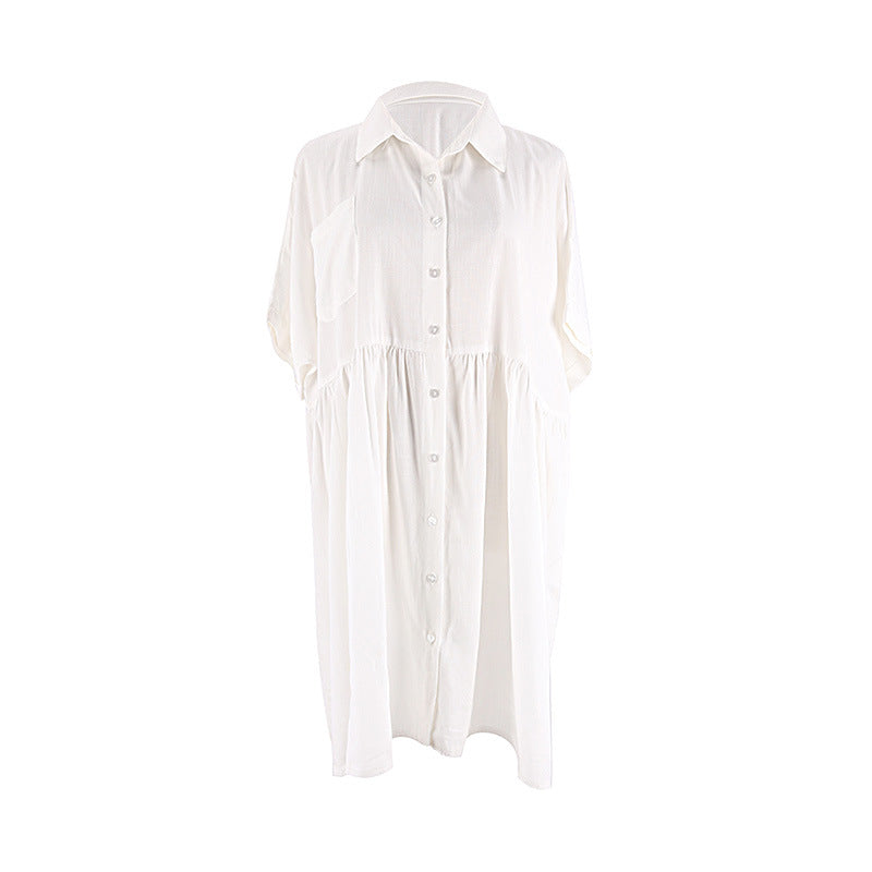 Rayon Bamboo Holiday Shirt Cardigan Loose Bikini Swimsuit Blouse Beach Sun Protection Overclothes Bella Mia